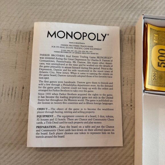 vintage 1971 Parker Brothers Monopoly - Picture 7 of 11